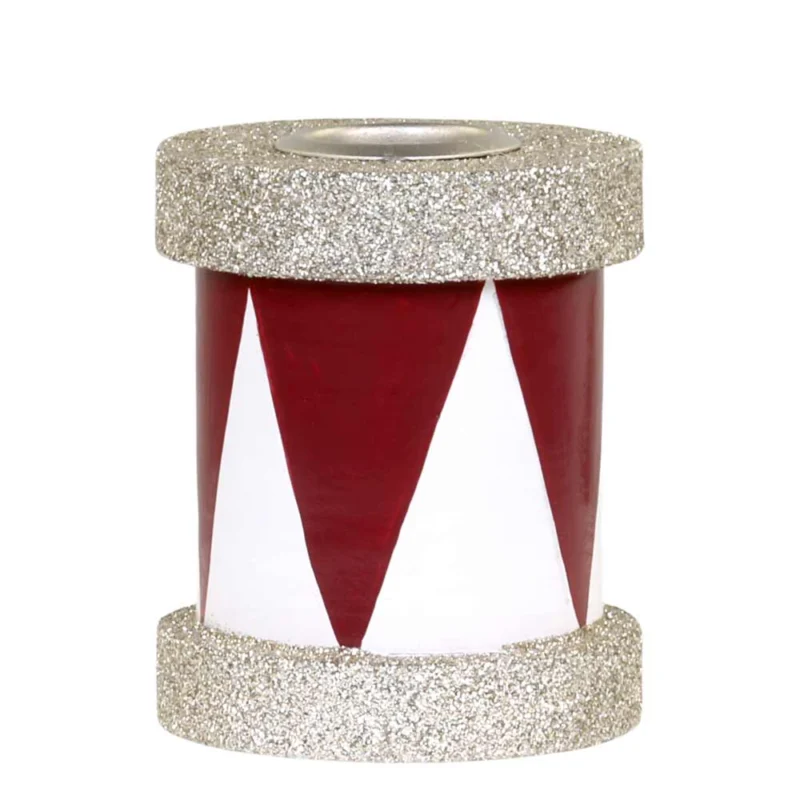Chic Antique - Kerzenständer Trommel mit glitzer