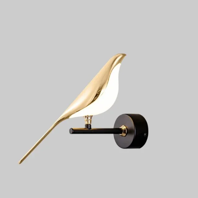 Skandinavische LED-Wandlampe mit Vogelmotiv - Moderne dekorative Wandleuchte für stilvolle Wandbeleuchtung | Karnz