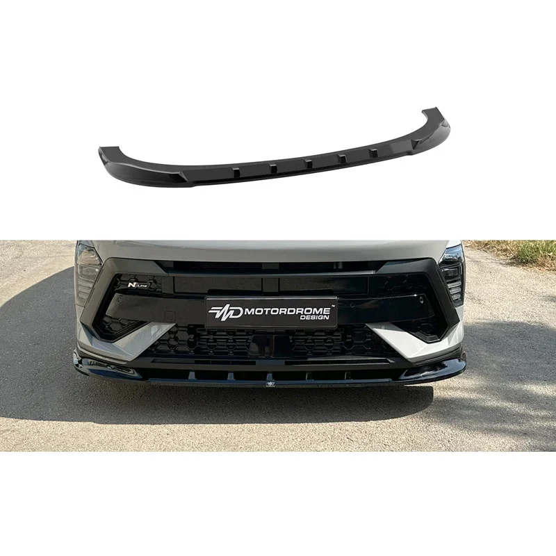 Motordrome, Frontspoiler, Hochglanzschwarz, passt für Hyundai Kona II (SX2) N-Line (2023-)
