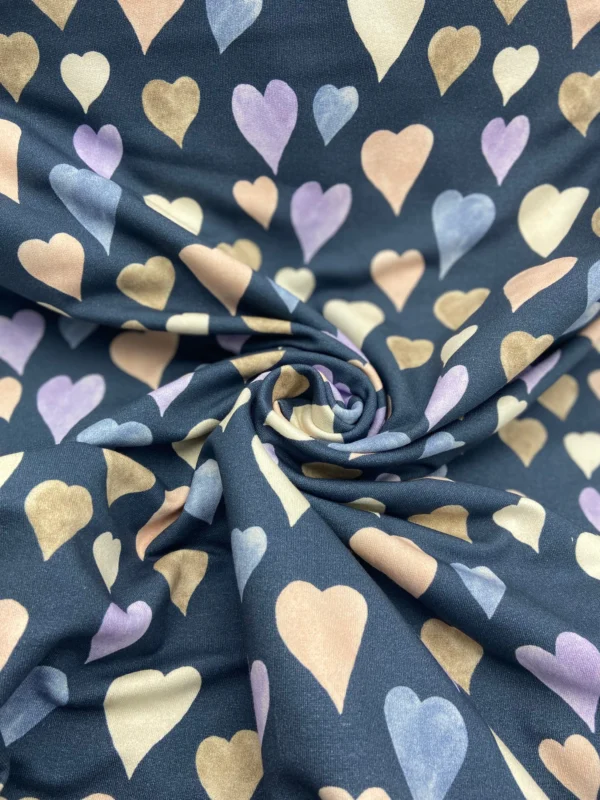 0,5 m French Terry Hilco „love Heart“