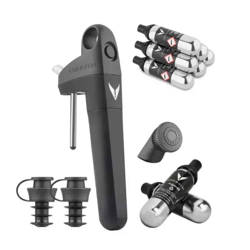 Coravin Pivot+ Weinaufbewahrungssystem + 6 Pure Kapseln