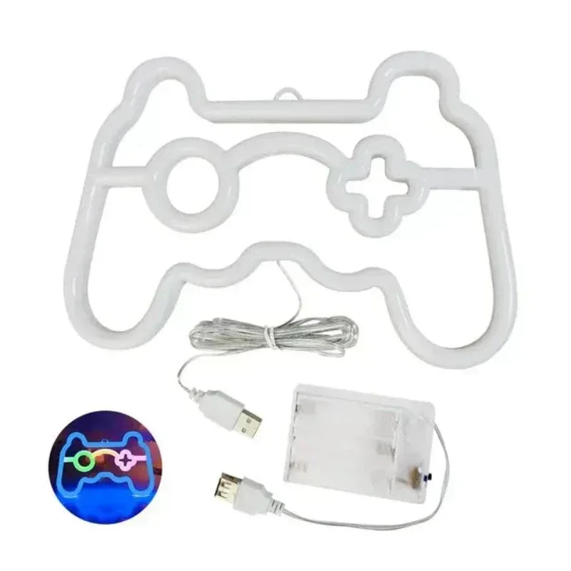 Neon-Beleuchtungsschild für Gaming-Controller – Retro-Wanddeko für Gamerzimmer
