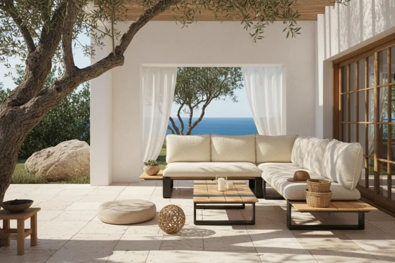 Tierra Outdoor 4-tlg Loungegruppe "Seto" charcoal/beige
