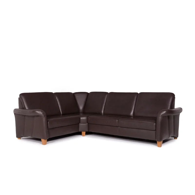 Himolla Leder Ecksofa Braun Dunkelbraun Sofa Cocuch #11949