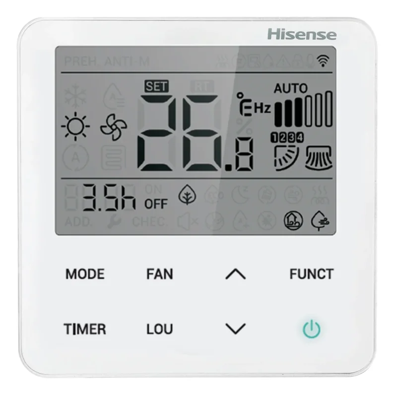 Hisense YXE-E01U (E) Soft-Touch Kabelfernbedienung für RAC/PAC