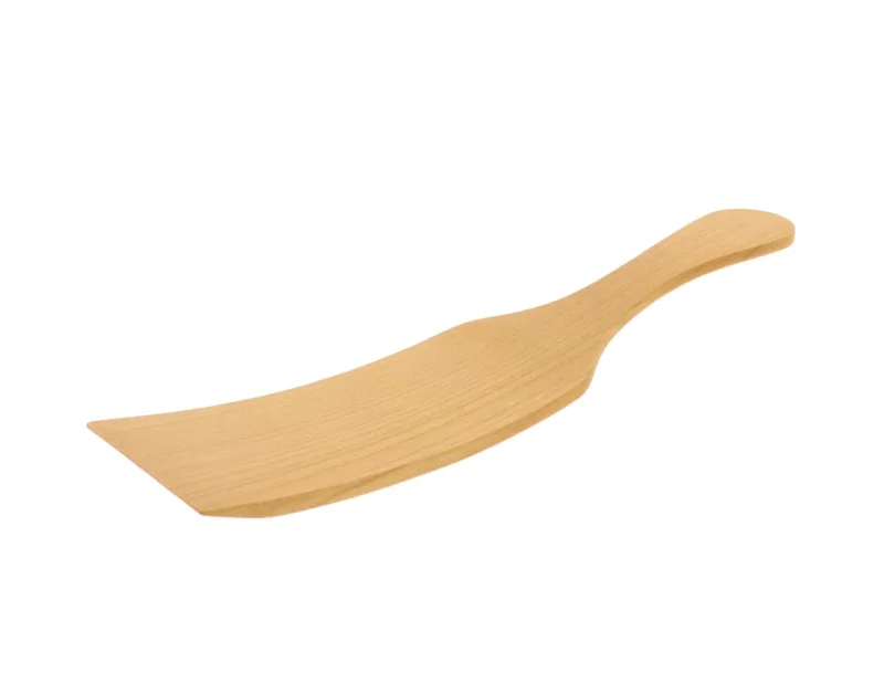 Hofmeister Pfannenwender aus Kirschholz geschwungen und geölt - 24,5cm