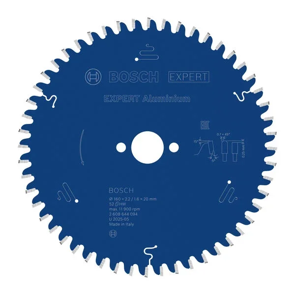 Produktbild von Kreissägeblatt EXPERT Aluminium 160 x 2,2/1,6 x 20 mm Z52