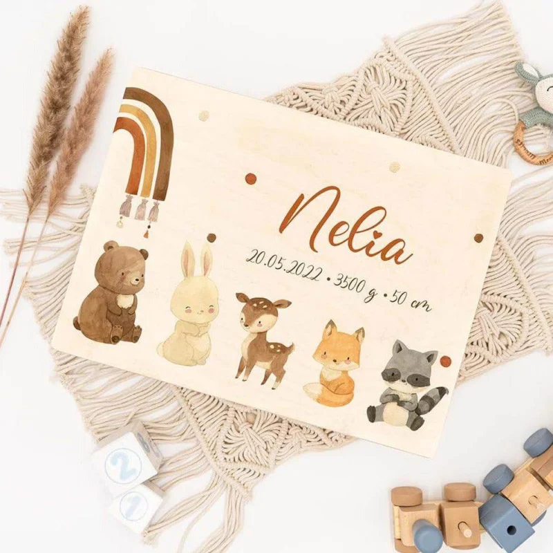 personalized memory box with custom design
