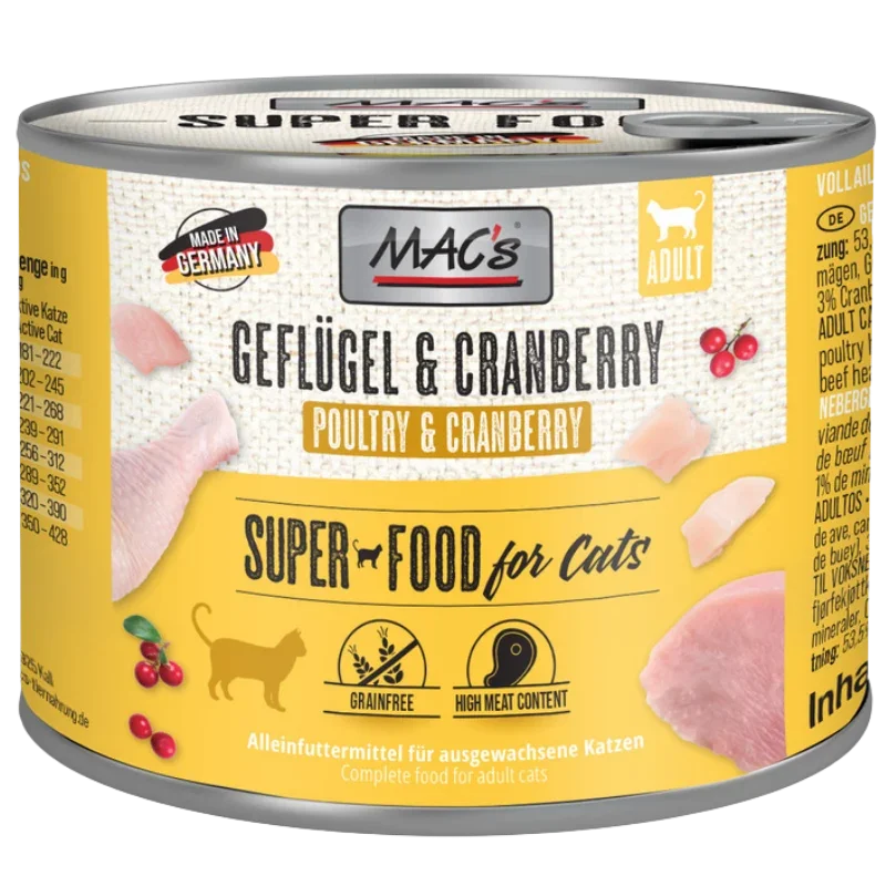 MAC's Cat Geflügel & Cranberry 200 g