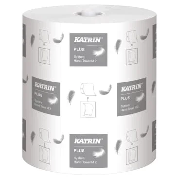KATRIN Plus System towel M2 Papierhandtuchrolle - 2-lagig für Waschräume in Pflegeeinrichtungen - Med-Praxisbedarf