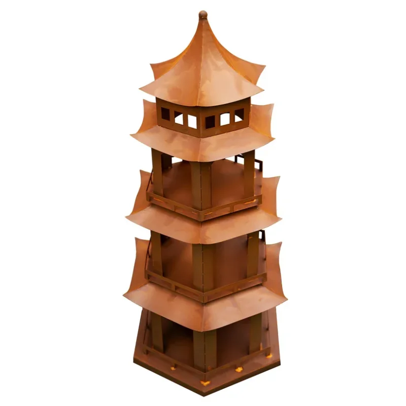 Ming Tempel – Rostdeko in Pagodenform