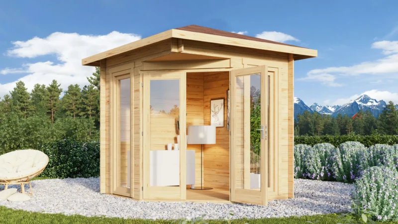Fjordholz Gartenhaus Modell Nina 28 D