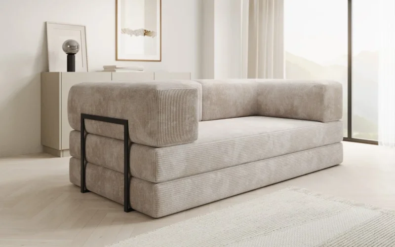 OUTLET - Designer Sofa Lazy 3 Sitzer in Cord