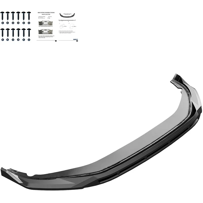 OneWay, Frontspoiler, Glanzschwarz, passt für Volkswagen Tayron (R41) R-Line (2024-)