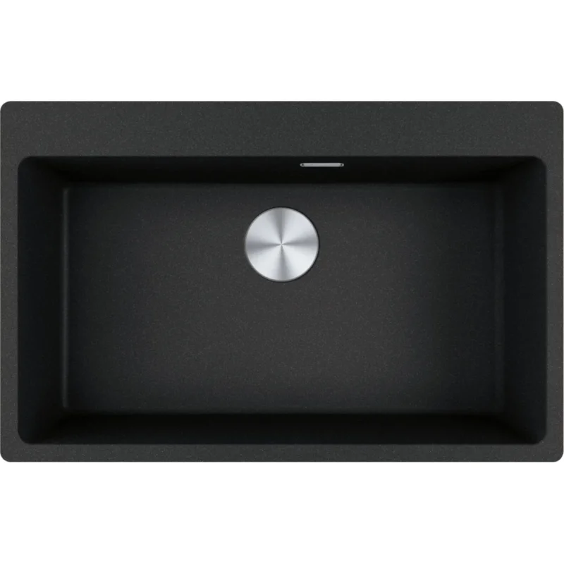 FRANKE Fragranitebecken MRG 610-73 A Onyx Druckknopf Edelstahl 114.0708.230