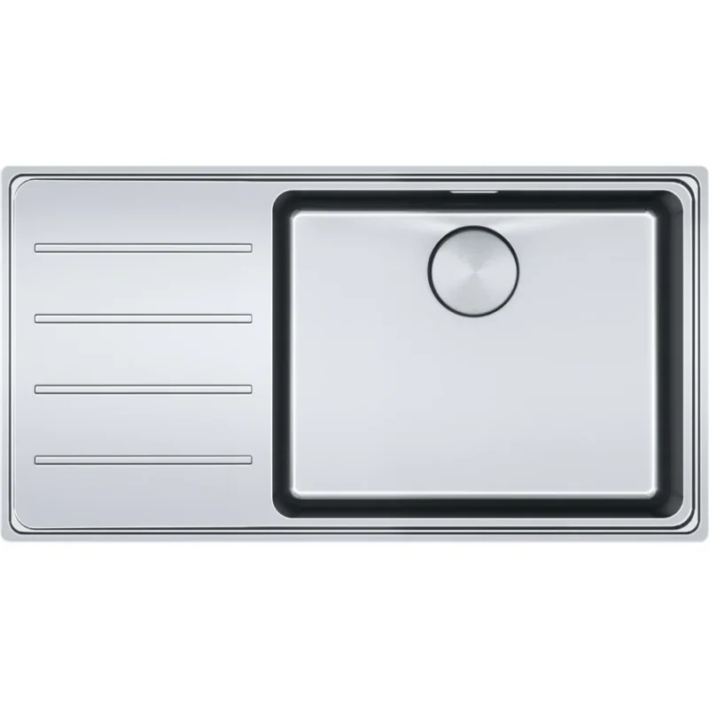 FRANKE Edelstahlspüle MYX 211-86 Edelstahl Druckknopf Edelstahl 127.0642.075