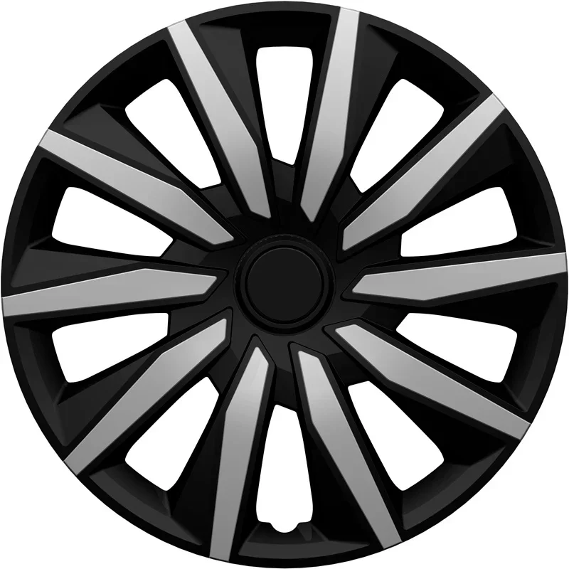 AutoStyle, Radkappensatz, 'Decente', 16-Zoll, Silber/Schwarz