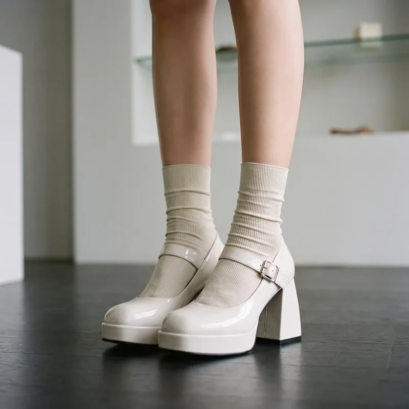 Plateau Pumps Mit Riemchen - Lynda