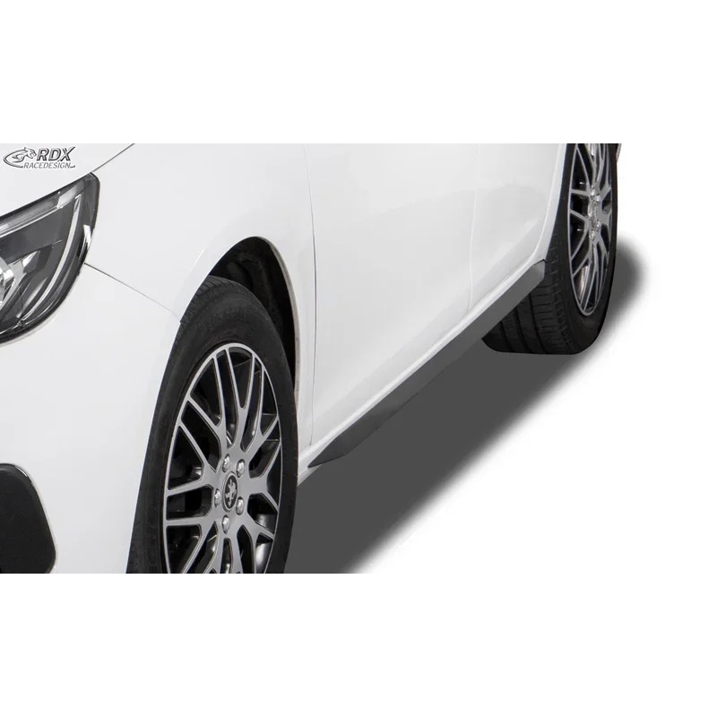 RDX, Seitenschweller, ABS glänzend schwarz, passt für Peugeot 308 II Hatchback (2013-2021)