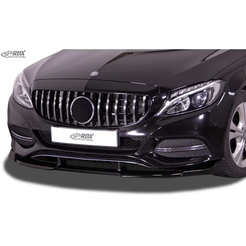 RDX Racedesign, Frontspoiler Vario-X V2 passend für Mercedes C-Klasse W205 2014-2018 inkl. Coupe & Estate (PU), PU-Rim, Unlackiert