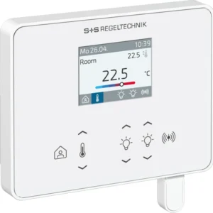 Raumbediengerät in Gesamtansicht mit Display