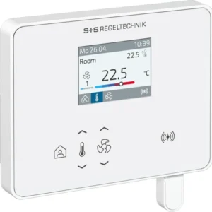 Raumbediengerät mit Display im geschlossenen Gehäuse