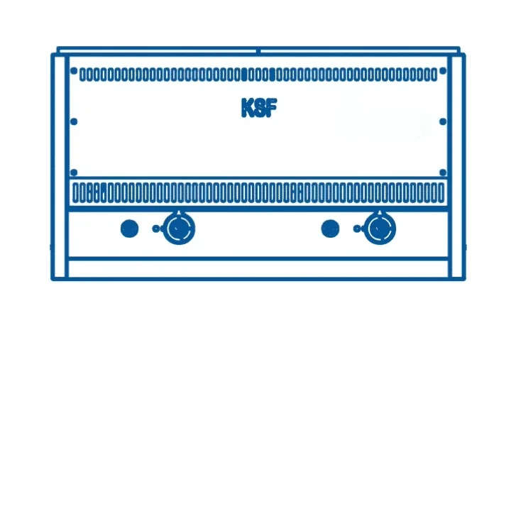 KSF Bain Marie 3 x 1/1 GN - Gas