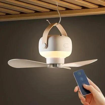 BreezeFlow - Wiederaufladbarer Deckenventilator mit Fernbedienung Karnz