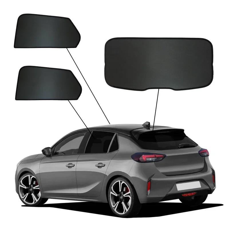 SunClip, Sonnenschutz & Privatsphäre, passt für Opel Corsa F 5-Türer (2019-)