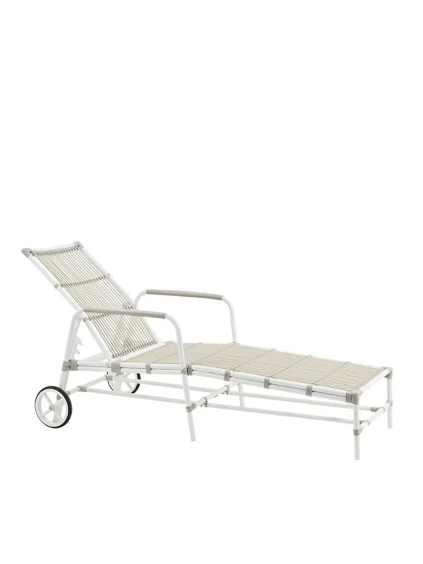 Josephine Exterior Liegestuhl, Dove White von Sika-Design