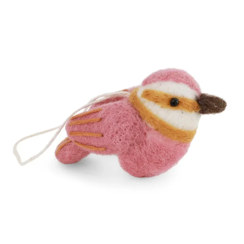 Gry & Sif - Spatz Vogel Filz Rose