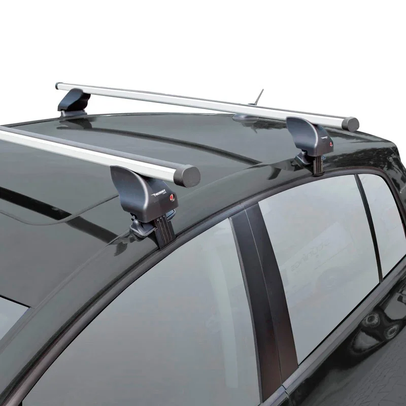 Twinny Load, Dachträgersatz Aluminium A52 passend für Renault Megane IV 2016- & Volkswagen T-Roc 2017- (ohne Dachreling)