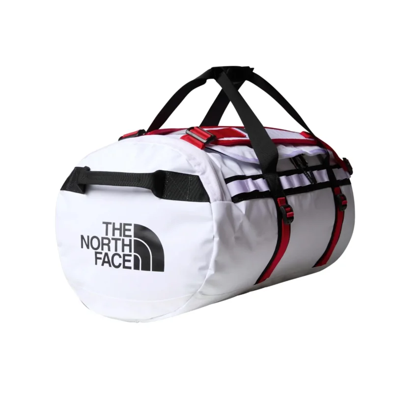 The North Face - Base Camp Duffel Bag Medium 71L // Weiß/ Rot-Duffel Bags-The North Face-GearFreak.de-1