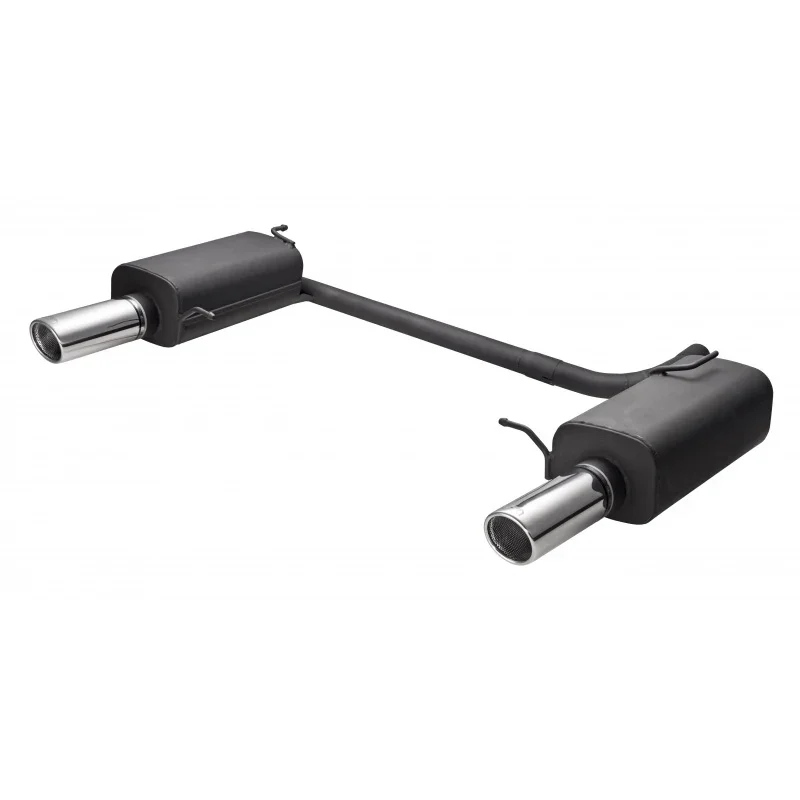 Ulter Sport, Doppelsportauspuff passend für Honda Accord VII Combi 2.2 i-CTDi 103kW 2002-2008 90mm, Stahl, Schwarz