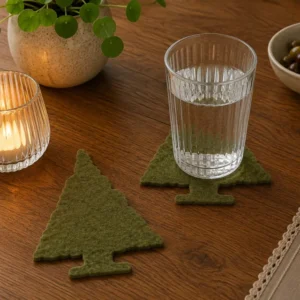 Untersetzer Tannenbaum 10x10 cm - 4er Set