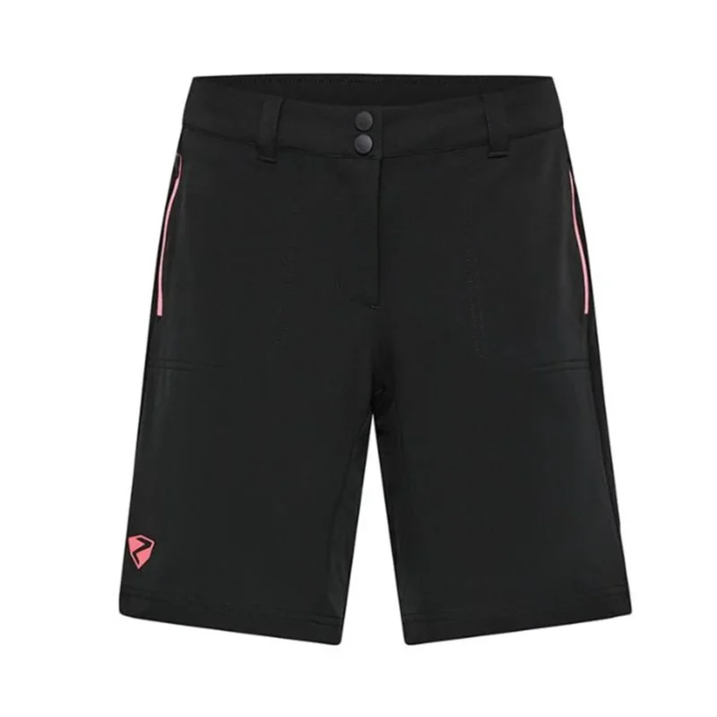 Ziener Nakoa shorts lady black strawberry sorbet Damen Radhose