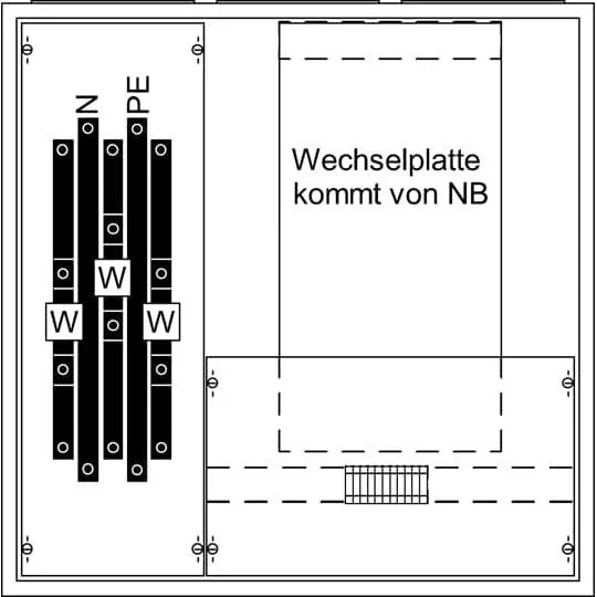 Striebel&John - Zähler-Komplettschrank Meßschrank KS449 für WP 3/1A