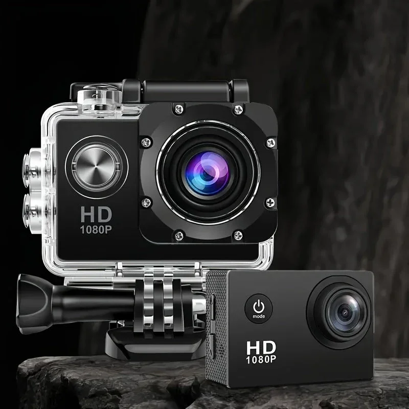 Action-Kamera mit HD-Video und Weitwinkelobjektiv