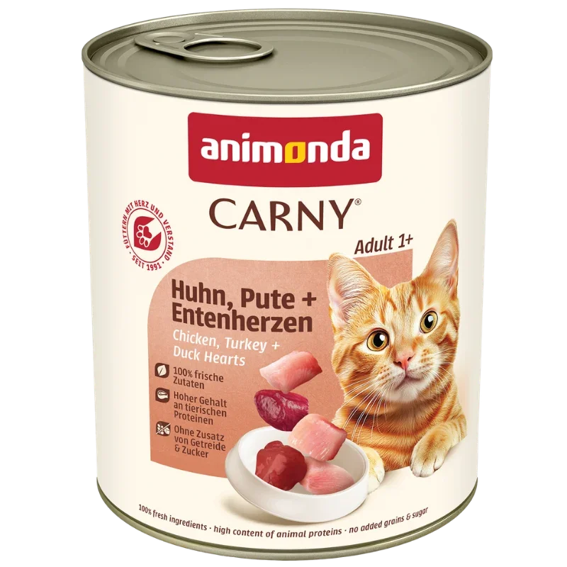 animonda Carny Adult Huhn, Pute & Entenherzen 800 g