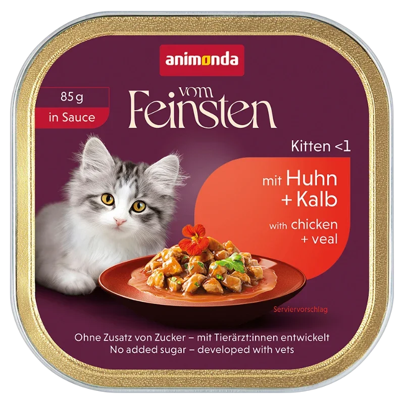 Animonda Cat vom Feinsten in Sauce Kitten mit Huhn & Kalb 85 g