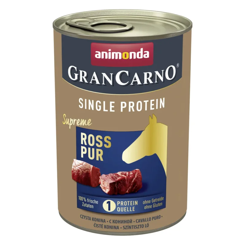 GranCarno Single Protein Hundefutter – Ross - 6 x 400 g
