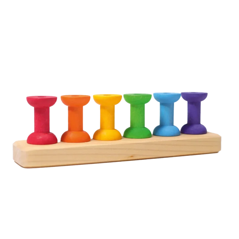 Grimms Fädelspiel kleine Holzperlen