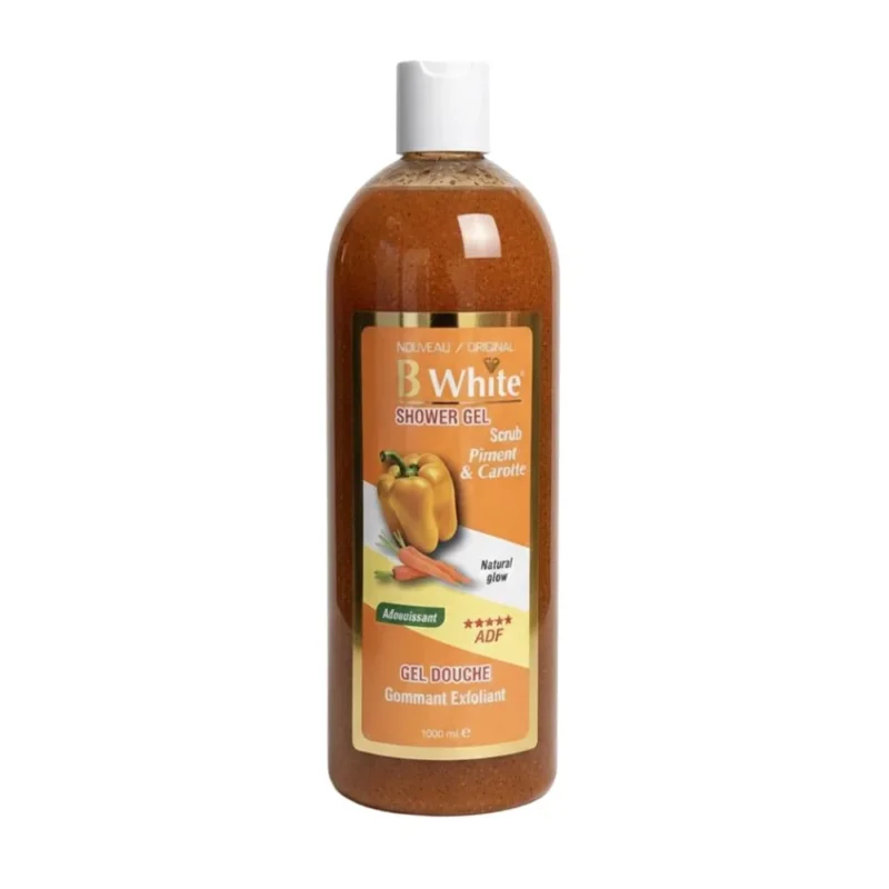 B WHITE GEL DOUCHE Piment & Carotte Shower Gel Scrub 1000ml - gtworld.de