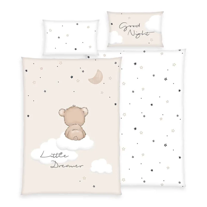 Herding Flanell Bettwäsche Little Dreamer 100/135 cm bunt