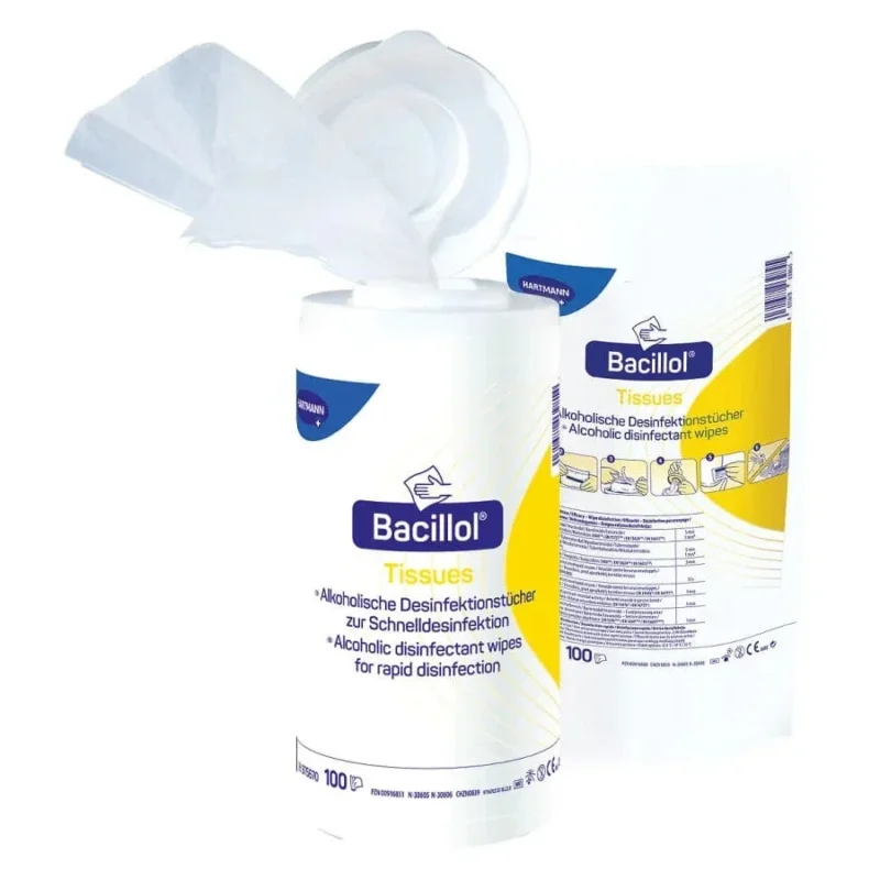 Bacillol Tissues Alkoholische Desinfektionstücher Nachfüllpack (100 Tücher)