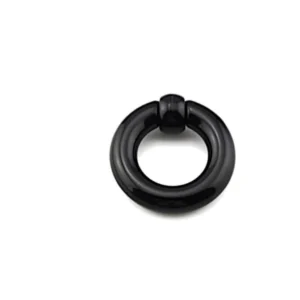Ball Closure Piercing Klemmkugel Ring schwarz Acryl - chic - net.de