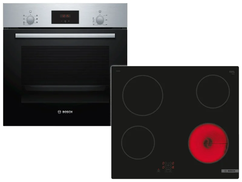 Bosch HBD231BR61 Set Backofen HBF133BR0 + Glaskeramikkochfeld PKE61RAA2E
