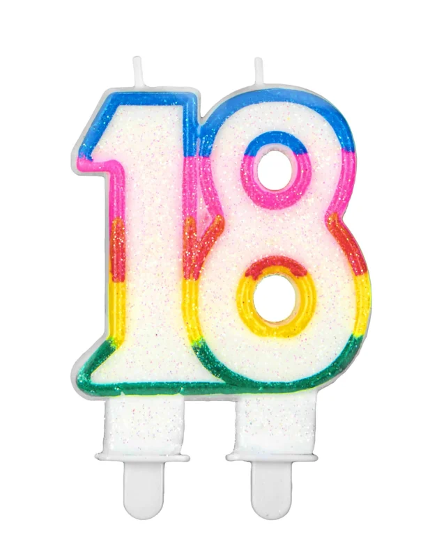 Geburtstagskerze 18. Geburtstag