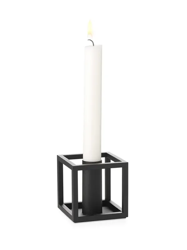 Kubus 1 Kerzenständer, Schwarz von Audo Copenhagen