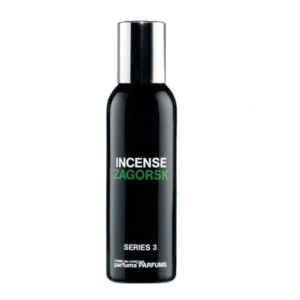 Comme des Garçons - Series 3: Incense - Zagorsk Parfumflakon in schlichtem schwarzem Design mit silbernem Verschluss